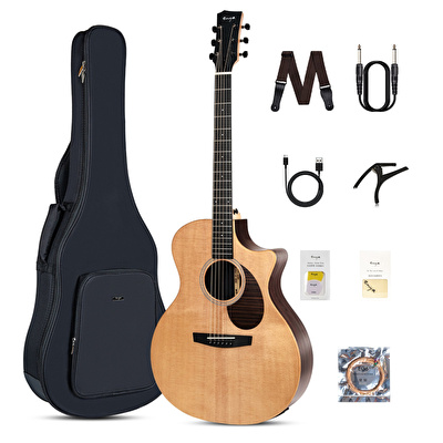 Enya EGA-X1 PRO MAX SP1S Elektro Akustik Gitar